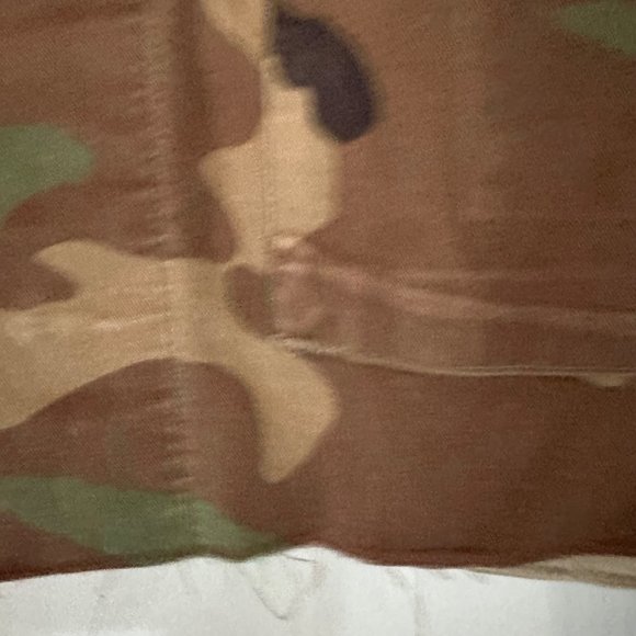 Custom Oversized Camo Jacket Floral Applique Unisex S Vintage Handmade Crop Art - Picture 9 of 10